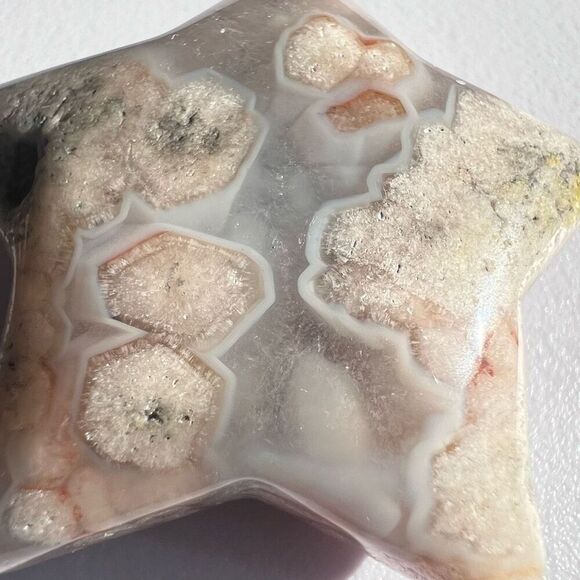 Flower Agate Star‎ Carving (7) - Picture 5 of 10